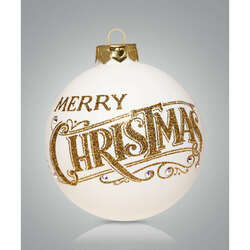 Thumbnail Merry Christmas Gold Ornament