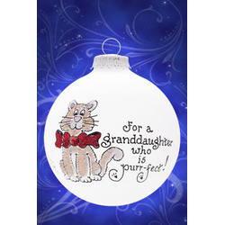 Item 202192 For A Granddaughter Who Is Purr-Fect Kitten Ornament