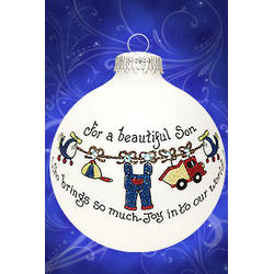 Item 202198 For A Beautiful Son Who Brings So Much Joy Into Our World Ornament