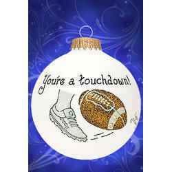 Item 202211 You're A Touchdown/Football Ornament