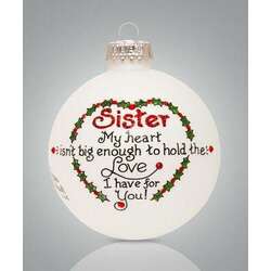 Item 202266 Sister Love Ornament