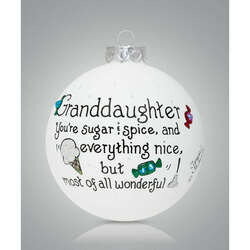 Item 202373 Granddaughter Sweet Ornament