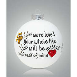 Item 202384 Pet Whole Life Ornament