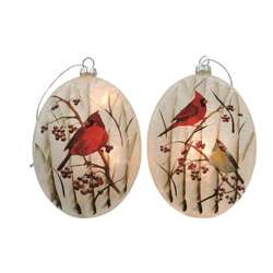 Item 212246 Cardinal Oval Ornament/Light Cover