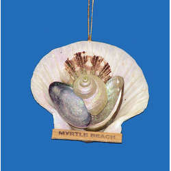 Item 220078 Myrtle Beach Irish Scallop With Shells Ornament