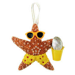 Item 220194 Bucket Starfish Male Ornament
