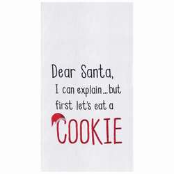 Item 231023 Dear Santa Eat A Cookie Towel