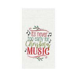 Item 231035 thumbnail Christmas Music Kitchen Towel