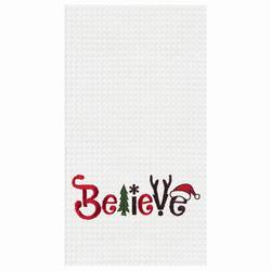 Item 231093 Believe Christmas Symbol Kitchen Towel