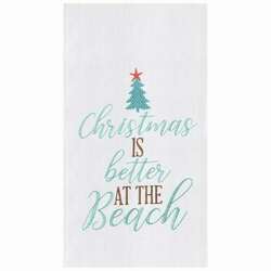 Item 231128 thumbnail Christmas Is Better Beach Kitchen Towel
