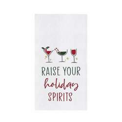 Item 231150 thumbnail Raise Holiday Spirits Kitchen Towel