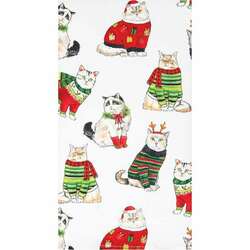 Item 231152 Cat Christmas Towel