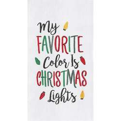 Item 231162 Christmas Lights Colors Towel