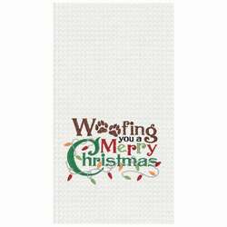 Item 231165 thumbnail Woofing Christmas Kitchen Towel