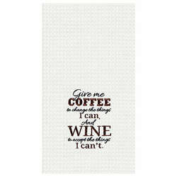 Item 231185 thumbnail Give Me Coffee and Wine Change Kitchen Towel