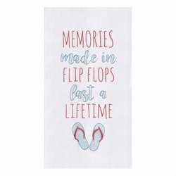 Item 231237 Memories Made In Flip Flops Towel