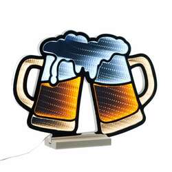 Item 245025 Beer Mugs Infinity Light