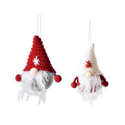 Item 254083 thumbnail Red/White Gnome Ornament