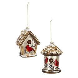 Item 254115 Cardinal Birdhouse Ornament