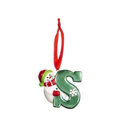 Item 254139 Snowman Initial S Ornament