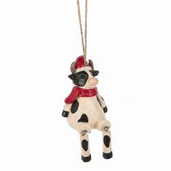 Item 260152 Cow With Dangle Legs Ornament