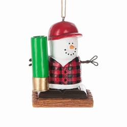 Item 260197 S'mores Hunter With Shotgun Shell Ornament