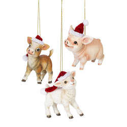 Item 260260 Farm Animal Ornament