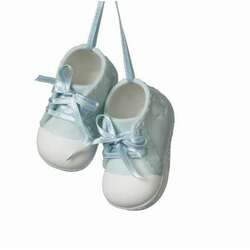Item 260359 Pair of Baby Boy Shoes Ornament