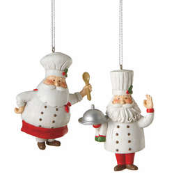 Item 260368 Santa Chef Ornament 