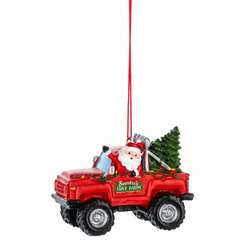 Item 260568 Santa Monster Truck Ornament