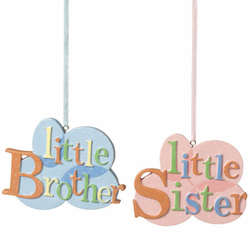 Item 260721 Little Brother/Sister Ornament