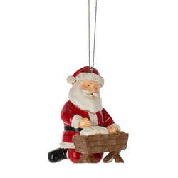 Item 260775 Santa & Baby Jesus Ornament