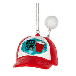 Item 260857 Beer Pong Hat Champion Ornament