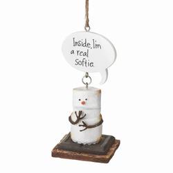 Item 260862 Toasted S'mores Inside I'm A Real Softie Ornament