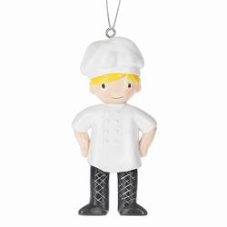 Item 260887 Blonde Boy Chef Ornament
