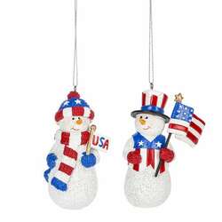 Item 260891 Patriotic Snowman Ornament