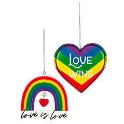 Item 260898 Love Wins/Love Is Love Ornament