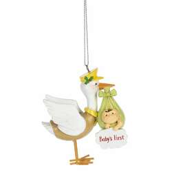 Item 260943 Stork Baby's 1st Ornament