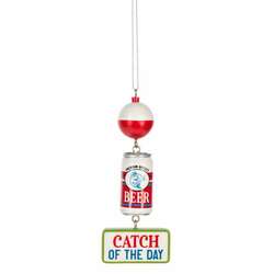 Item 260959 Beer Great Catch Fishing Bobber Ornament