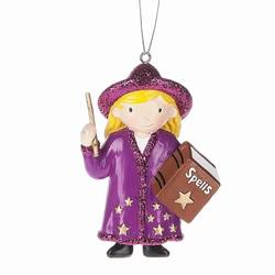 Item 261050 Blonde Girl Witch Ornament