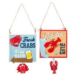 Item 261063 Seafood Sign Ornament