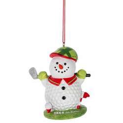 Item 261133 Golf Ball Snowman Ornament