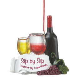 Item 261186 Supporter Of Wineries Ornament