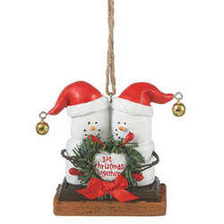 Item 261261 Our First Christmas Together S'mores Couple Ornament