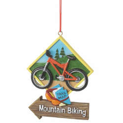 Item 261307 Mountain Biking Ornament