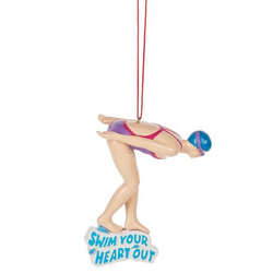 Item 261399 Swim Your Heart Out Ornament