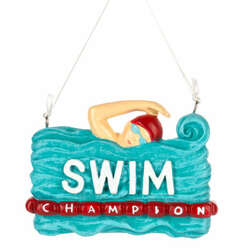 Item 261496 Swim Champion Ornament