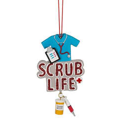Item 261513 Scrub Life Nurse Ornament