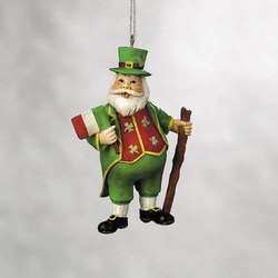 Item 261743 Irish Santa Ornament