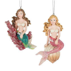 Item 261778 Mermaid With Coral/Shell Ornament